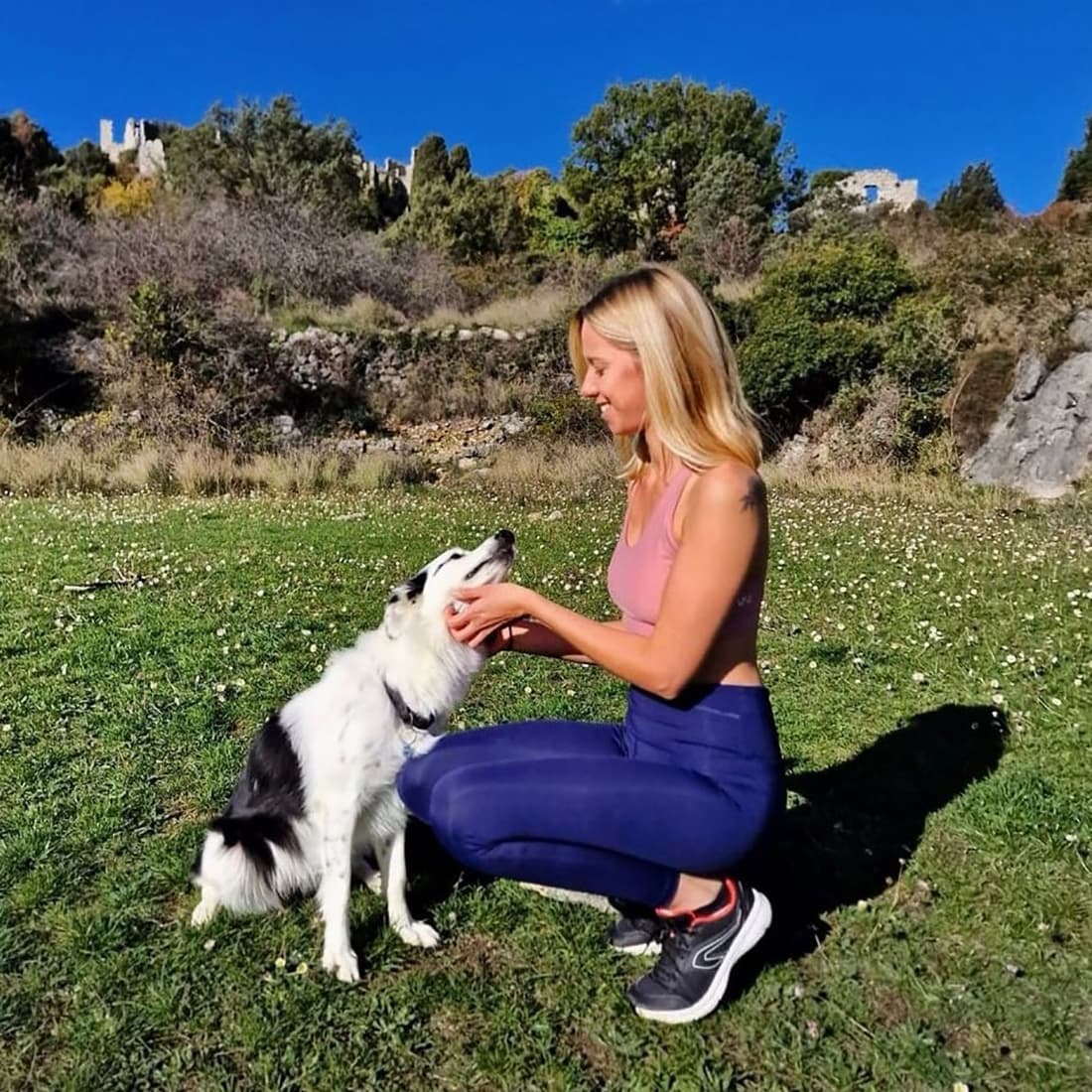 Eka legging bleu indigo @evaandre